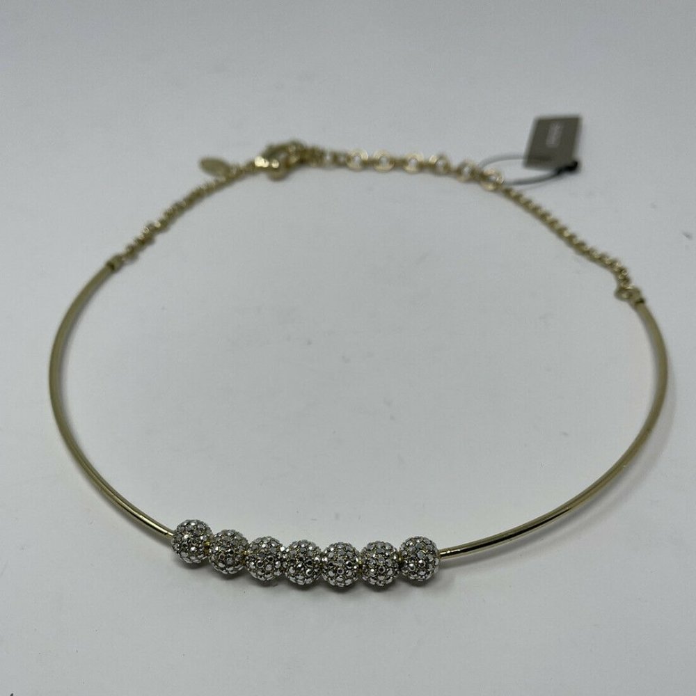 New Chico's Leigh Pave Collar Necklace 17.5"